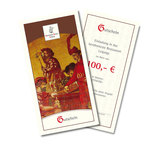 100€ Gutschein (per Post)