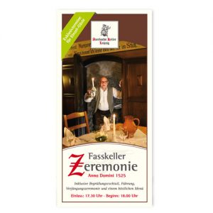 Ticket für die Fasskellerzeremonie in Auerbachs Keller